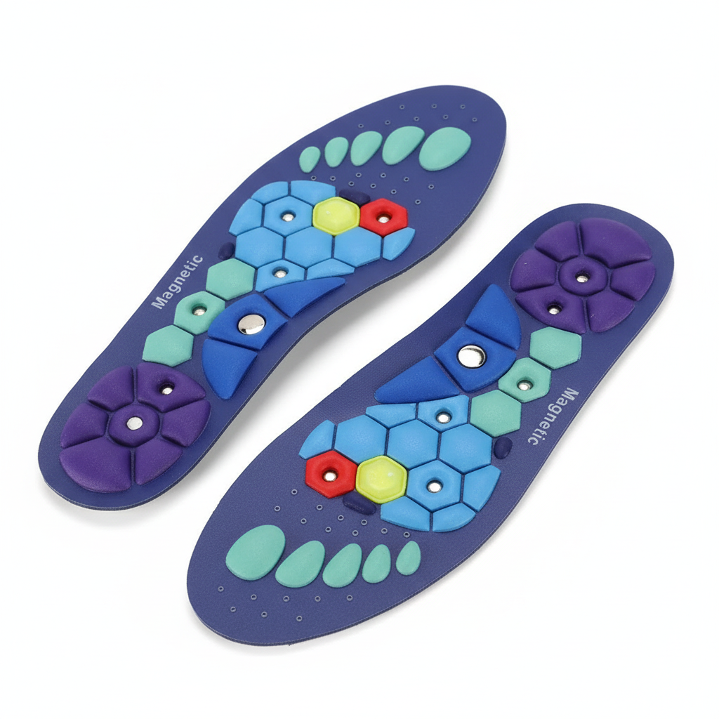 1 Pair Magnetic Therapy Foot Acupressure Insole Arch Support Health Massage Shoes Soles Reflexology Anti-fatigue Comfort Inserts