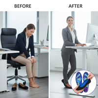 1 Pair Magnetic Therapy Foot Acupressure Insole Arch Support Health Massage Shoes Soles Reflexology Anti-fatigue Comfort Inserts